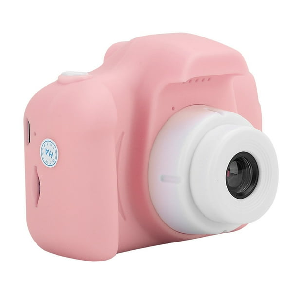 Cámara de vídeo digital de dibujos animados en alta definición, juguete para hacer fotos y grabar vídeos para niños, color rosa