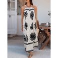 thumbnail image 5 of Summer Dress for Women 2025 Floral Sundress Spaghetti Strap Flowy Beach Vacation Boho Maxi Dresses S, 5 of 9