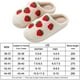 thumbnail image 2 of Zapatillas de piel esponjosa de fresa cómodas mujeres dibujos animados lindos suministros para el hogar, 2 of 9
