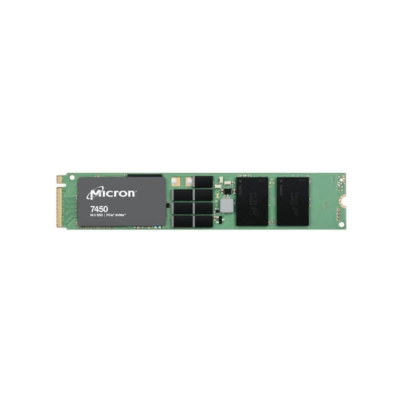 Micron 7450 PRO 3.84 TB Solid State Drive M.2 22110 Internal PCI Express NVMe PCI Express NVMe 4.0 x4 Read Intensive TAA Compliant