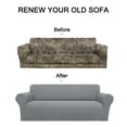thumbnail image 5 of REGALWOVEN PiccoCasa Stretch Sofa Slipcover with Elastic Bottom, 1-Piece Sofa Cover for Couch Light Gray Medium, 5 of 8