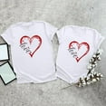 thumbnail image 5 of Cadeau de Saint-Valentin pour Femmes Mode Imprimé Col Rond Manches Courtes T-shirt Blouse Hauts Amples, 5 of 5