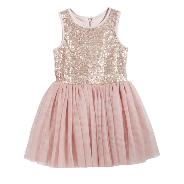 Marmellata Baby Girls Sequin Tutu Dress (4T/4, Blush) - Walmart.com ...