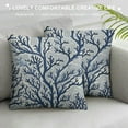 thumbnail image 3 of Nawypu  Nautical Coastal Pillow Covers Beach Coral Print Decor Throw Pillow Cover Case Farmhouse Cushion Cover Square for Home Sofa, 3 of 5