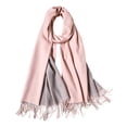 thumbnail image 2 of LIZENG Super Soft Autumn and Winter Thickened Wool Scarf Shawl Dual Use Black Women Wool Shawl Scarf Solid Lightweight Soft Wrap for Fall Winter, 2 of 2
