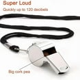 thumbnail image 5 of Stainless Steel Sports Whistle With Rope, Loud And Crisp Sound, Perfect For Coaches, Referees, And Officials, 5 of 5