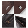thumbnail image 4 of Soft Pu Leather Wallet, Clear Id Pocket Standard-Size Credit Card Slots Security For Personal Information, 4 of 5