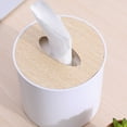 thumbnail image 4 of GOOHOCHY 3Pcs Rustic Tissue Box Cover Round Wooden Tissue Dispenser Holder Small Tissue Box for Toilet Paper Roll Dispenser for Bathroom Kitchen Living Room, 4 of 8