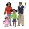 Melissa & Doug 1:12 Scale Doll Family (African American) With Mother, Father, Sister, Baby