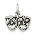 thumbnail image 1 of Sterling Silver Antiqued Comedy/Tragedy Face Charms, 1 of 3