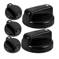 thumbnail image 4 of ORDDIART 5Pcs Black Plastic Stove Knob for Gas Stove Control Knobs Restaurant Use, 4 of 7