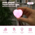 thumbnail image 5 of 2pack Rechargeable Purse Light Automatic Sensor Handbag Light Touch Activated Heart LED Lamp Mothers Day Gift (Pink+White), 5 of 11
