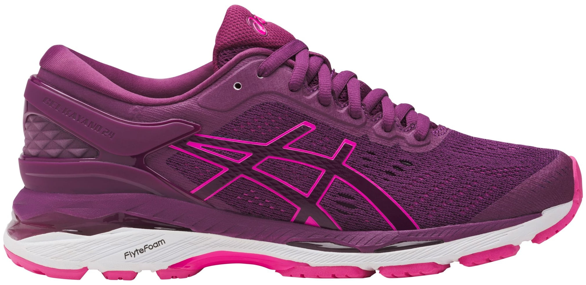 purple asics running shoes
