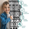 thumbnail image 3 of Blackout Kids Curtains,Boho Bohemia Geometric Line Art Childrens Insulated Curtains Set Of 2,Bedroom Essentials,Toddler Room Decor 42"x54"(106x137cm), 3 of 4