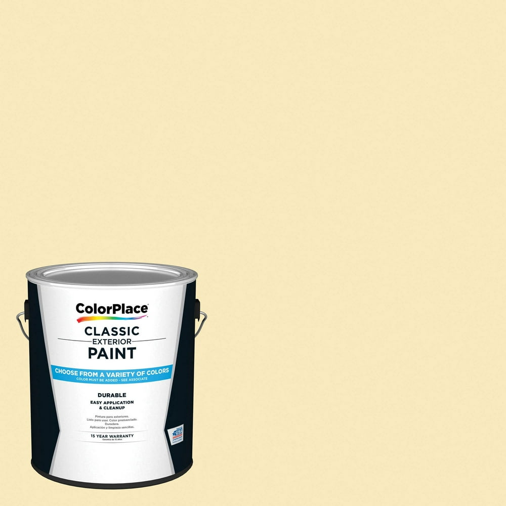 ColorPlace Classic Interior Wall & Trim Paint, Lemon Ice, Flat, 1