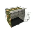 thumbnail image 6 of Grunge Dog Crate Cover, Mammoth Prehistoric Animals Graphic in Camouflage Tones Boho Wild Fashion, Easy to Use Pet Kennel Cover Small Dogs Puppies Kittens, 7 Sizes, Peach and Olive Green, by Ambesonne, 6 of 6