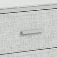 thumbnail image 3 of Nola Home 3-Drawer Dresser, Storage Cabinet For Bedroom 3 Drawers, Grey, 3 of 4