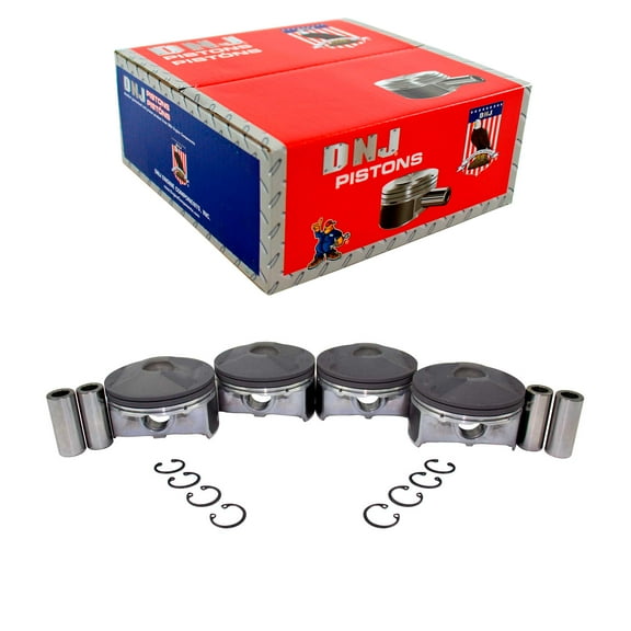 DNJ P4316 Complete Piston Set Fits Cars & Trucks 14-19 Mazda 3 6 CX-5 2.5L L4 DOHC