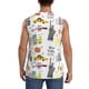 thumbnail image 4 of Fotbe New York Men's Camiseta sin Mangas Estampada para Hombres, Playera Casual para Gimnasio, Entrenamiento, Playa-Medium, 4 of 7
