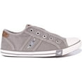 thumbnail image 2 of Mustang 1376-401 Women's Nautical Canvas Slip On Trainers In Grey Size 7.5, 2 of 6