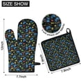 thumbnail image 6 of Colorful Controllers Games Icons Black Pattern Kitchen Oven Mitt and Pot Holder Sets 2 Pcs for Baking, Cooking and Grilling, Heat Resistant Up To 392 °F, 6 of 7