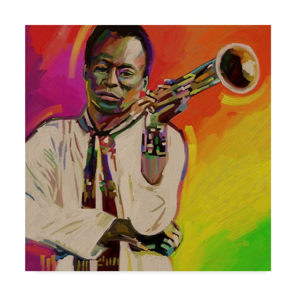 Trademark Fine Art 'Miles Davis Portrait' Canvas Art by Howie Green