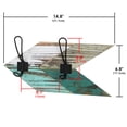 thumbnail image 6 of J JACKCUBE DESIGN Set of 3 Arrow Rustic Wall Mounted Coat Rack with 6 Heavy Duty Metal Coat Hanger Hooks Rack for Coats, Hats, Purse on Entryway, Bedroom, Mudroom, Kitchen- MK908A, 6 of 6