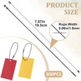 Tag Lock Out Rope 300 Pcs 7.67 Inch Hang Tag String, Black Cotton Clothing Tag Rope, Hang ...