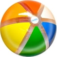 thumbnail image 2 of CocoNut Outdoor Colossus 48" Rainbow Beach Ball – Durable Long Lasting Beach Ball and Water Toy – Fun Decoration for Parties, Events – Ages 5+ Years, 2 of 5