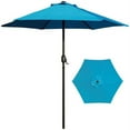 thumbnail image 3 of Davee furniture 7.5' Round Patio Umbrella Outdoor Table Market Umbrella(Aqua blue), 3 of 7