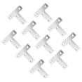thumbnail image 3 of Miangastore Fixing Plate Silver 20Set 1.97X1.97X0.04Inch Heavy Duty Bracket, 3 of 8