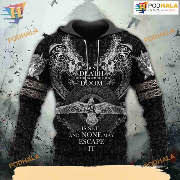 Viking God All Over Print Hoodie For Men & Women