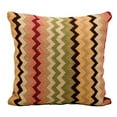 Kathy Ireland Flamestitch Multicolor Decorative Throw Pillow, 18" x 18