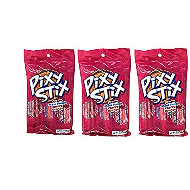 Pixy Stix Party Favor Pack of 3 â€“ Contains About 150 Pixy Stix Candy