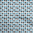 thumbnail image 1 of oneOone Cotton Poplin Medium Blue Fabric Poker Card Diy Clothing Quilting Fabric Print Fabric By Yard 56 Inch Wide, 1 of 4