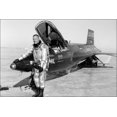 thumbnail image 1 of 24"x36" Gallery Poster, Dryden pilot Neil Armstrong next to the X-15 ship 1960, 1 of 1