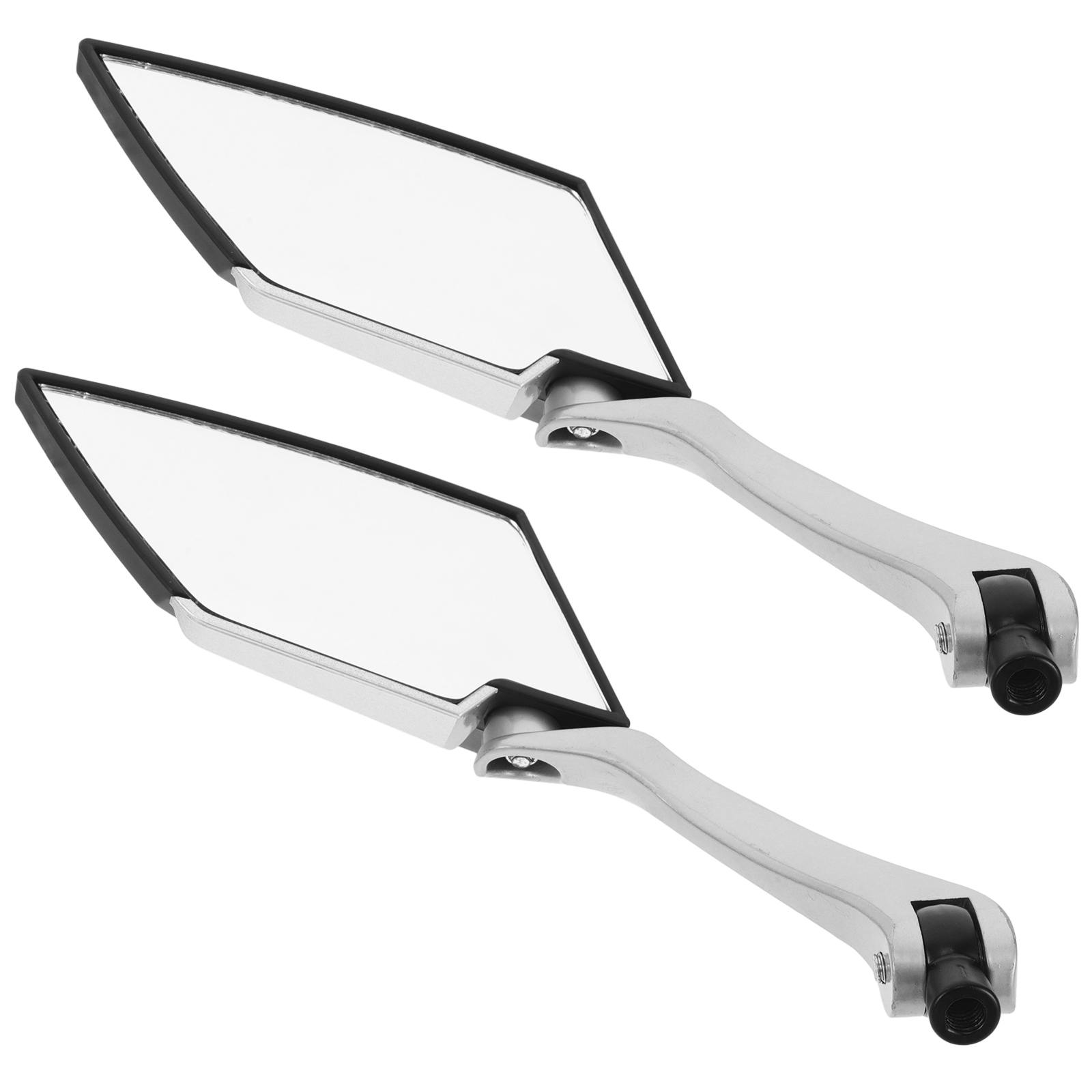 ITSELFER 1 pair of Universal Motorcycle Rear View Mirrors for Electric Bikes Scooters Handlebar Mount Side Mirrors Safety Mirrors for Motorbike