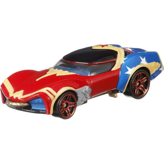 Hot Wheels Wonder Woman Character Car, Collectible 1:64 Scale Toy Car Inspired by the DC Universe