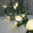 thumbnail image 4 of Guirnalda de luces LED navideñas con forma de rosa de 3 metros y 20 ledes, funciona con pilas, para decoración de exteriores, bodas, jardines y fiestas, 4 of 12
