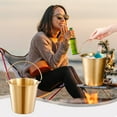 thumbnail image 5 of Stainless Steel Ice Bucket with Insulated Cold Keeping for Champagne, Beer, and Party Snacks – Portable Design for Picnics, Gatherings, and Outdoor Dining Use(Gold),Ccwuwei, 5 of 8