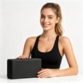 thumbnail image 3 of High Density Dual Color EVA Yoga Block, Wear Resistant Non-slip Foam Auxiliary Brick, Fitness Helper for Dancing Leg Stretching Body Shaping Home Sports Daily Training Use, Black, 3 of 7