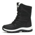 thumbnail image 5 of KANG Plus Size Winter Boots Thickened Long Lined Warm Boots High Top Oversized Shoes Black 43, 5 of 8