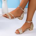 thumbnail image 1 of Womens Designer Stiletto High Heel Open Toe Summer Party Sandals Comfortable, 1 of 10