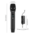 thumbnail image 3 of Wireless Microphone System Receiver with Handheld Mic UHF Anti-Howling Digital Display Screen for Home Cinemas Karaoke Church Speech Wedding Party Singing Rechargeable Wireless Microphone, 3 of 9