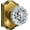 Aged Brass, variant on Glass Door Knobs, Polished Chrome Crystal Door Knobs Interior, Modern Glass Interior Doorknobs for Closet and Hall, Crystal Passage Door Knob, 1 Pack