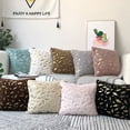 thumbnail image 3 of New Modern European Plaid Pillow Cover Plush Gilding Office Home Sofa Cushion Cover, 3 of 6