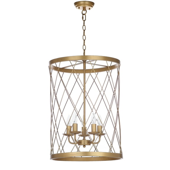 Safavieh Alair 18 In. Dia. Adjustable Pendant Lamp , Gold