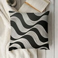 thumbnail image 3 of Decorative Pillow Covers  Black&nbsp;Modern Geometric Throw Pillow Cover Cushion Case Linen&nbsp;Arrow Wave Pattern Pillowcase for Sofa Couch Indoor Outdoor Home Decor&nbsp;,Black Gray, 3 of 5