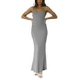 thumbnail image 4 of Michellecmm  Women's Bodycon Long Dress Spaghetti Strap Dress Backless Dress, 4 of 9