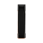 Colibri Daytona Windproof Butane Torch Lighter: Adjustable Flame, Refillable Single-Jet Cigar Lighter, Ergonomic Design with Fuel Window (Matte Rose Gold)